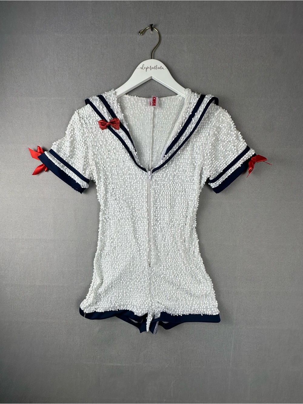 Roma Costume Ahoy Sailor Sequin Romper Costume w/ Hat Women’s M